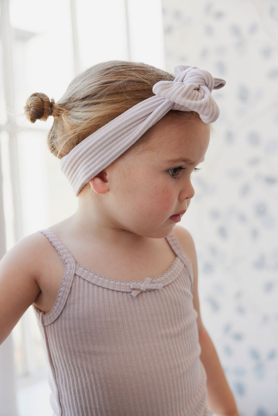 Rib Headband - Lilac Ash Childrens Headband from Jamie Kay Australia