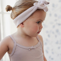 Rib Headband - Lilac Ash Childrens Headband from Jamie Kay Australia