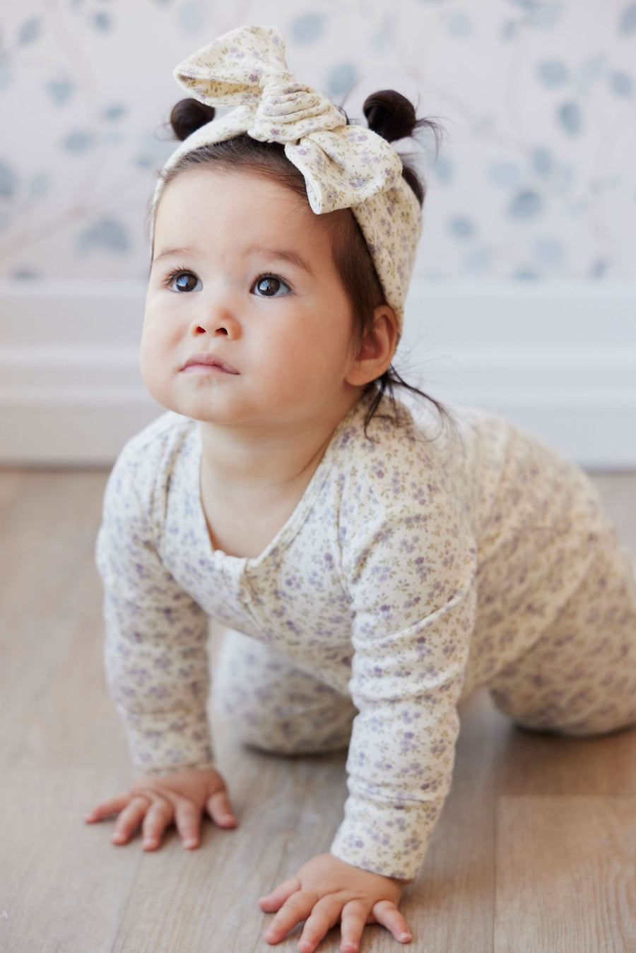 Organic Cotton Headband - Rosalie Fields Raindrops Childrens Headband from Jamie Kay Australia