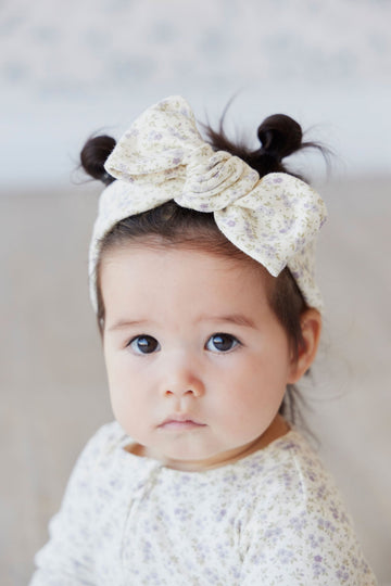 Organic Cotton Headband - Rosalie Fields Raindrops Childrens Headband from Jamie Kay Australia