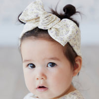 Organic Cotton Headband - Rosalie Fields Raindrops Childrens Headband from Jamie Kay Australia