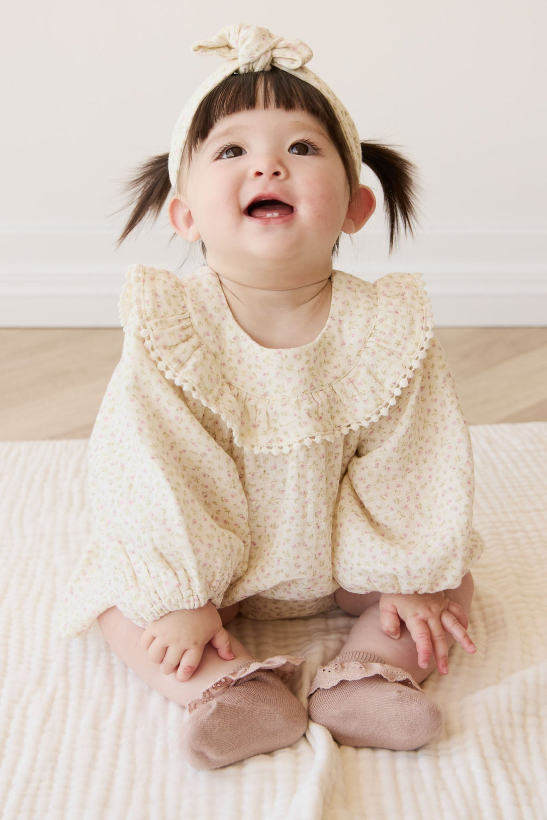 Organic Cotton Muslin Cleo Blouse - Pippa Pink Childrens Top from Jamie Kay Australia