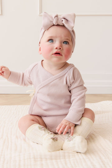 Organic Cotton Modal Lilian Headband - Violet Tint Childrens Headband from Jamie Kay Australia