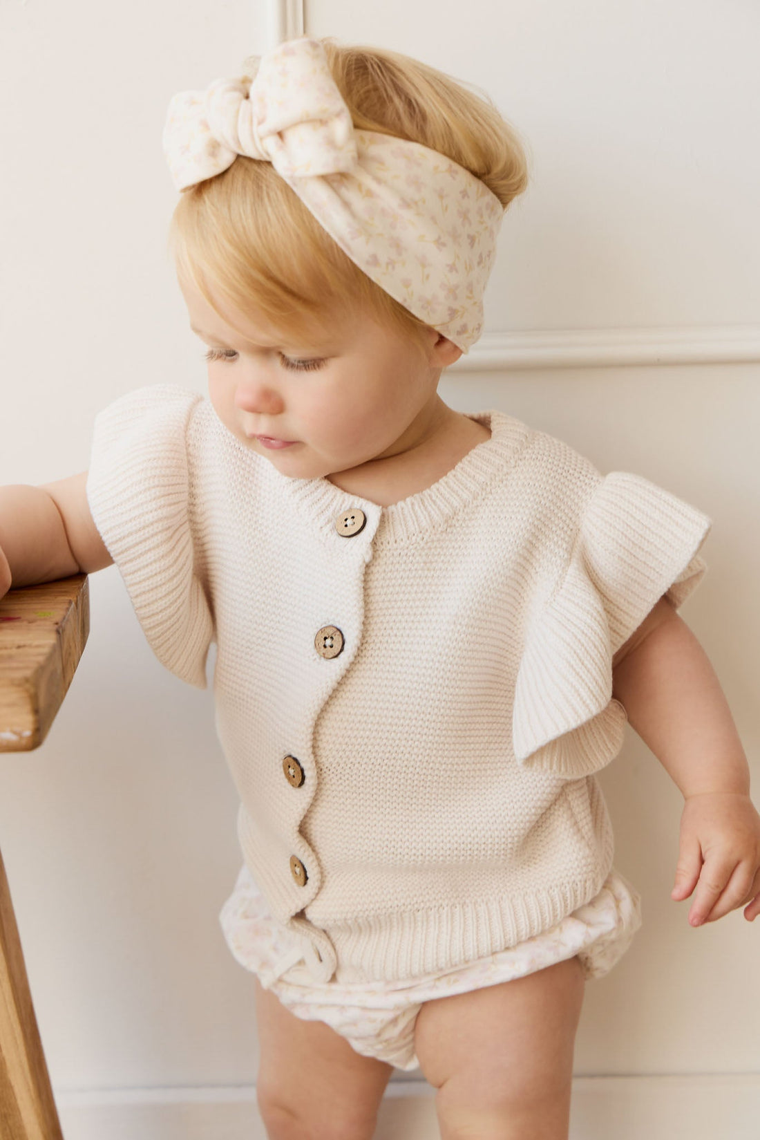 Organic Cotton Headband - Aries Mauve Childrens Headband from Jamie Kay Australia