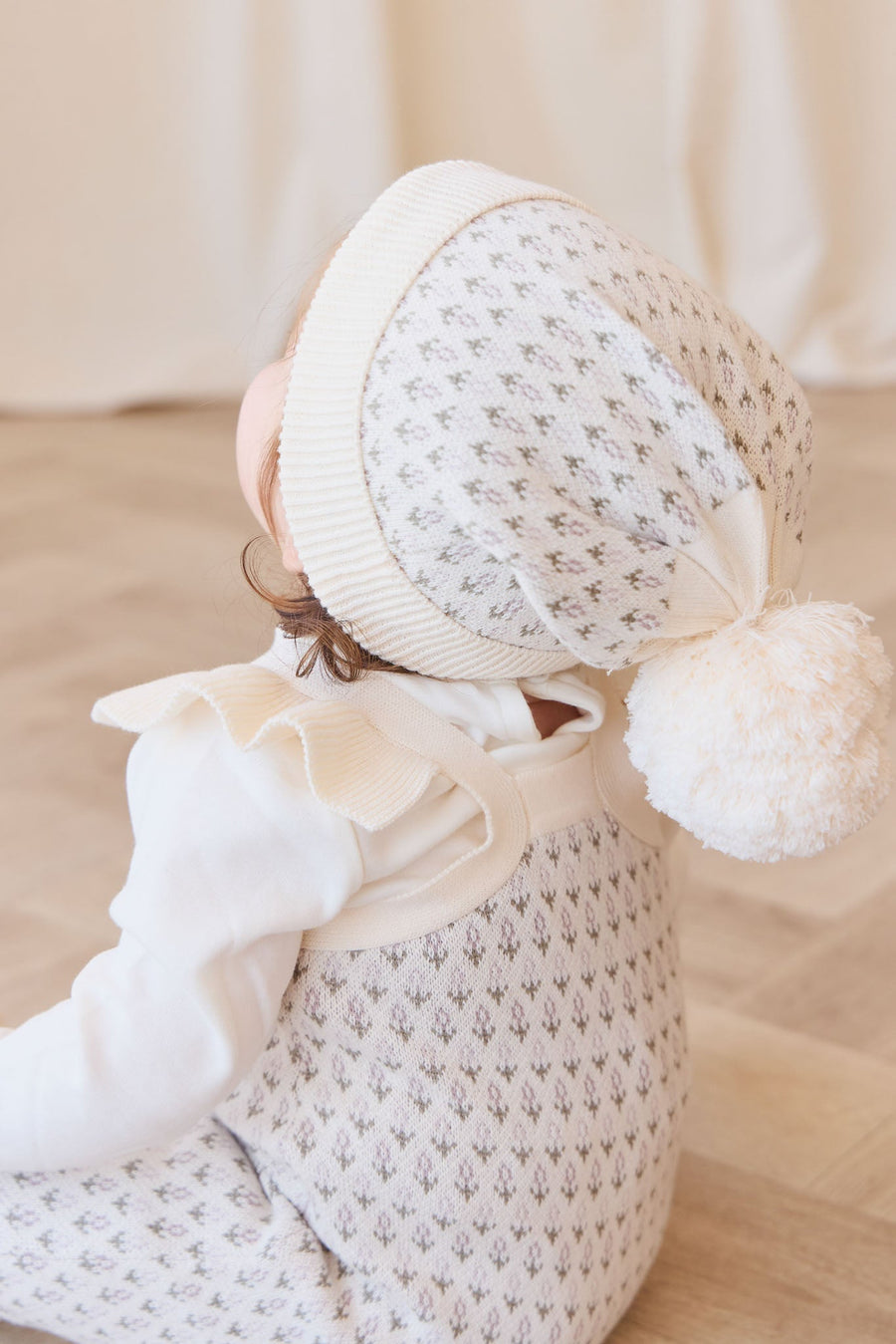 Savannah Jacquard Hat - Sheer Pink Childrens Hat from Jamie Kay Australia
