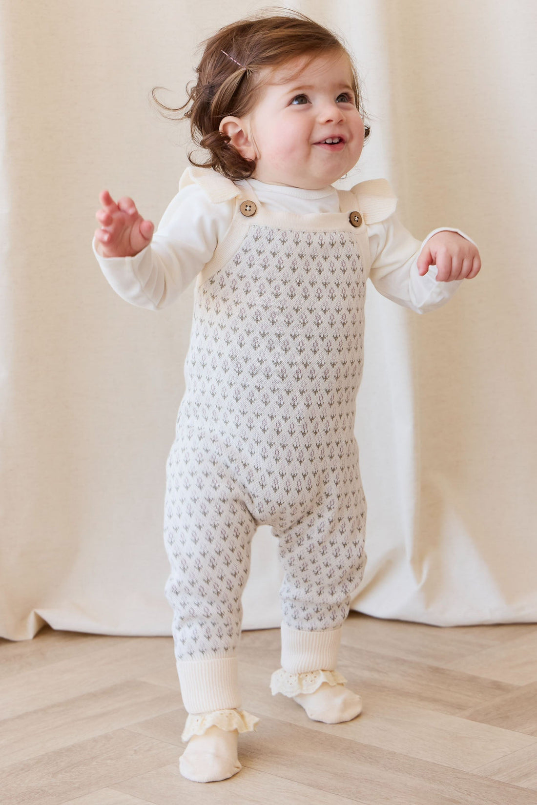 Savannah Jacquard Onepiece - Sheer Pink Childrens Onepiece from Jamie Kay Australia
