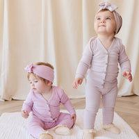 Organic Cotton Modal Everyday Legging - Orchid Marle Childrens Legging from Jamie Kay Australia