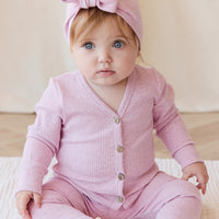 Organic Cotton Modal Everyday Legging - Orchid Marle Childrens Legging from Jamie Kay Australia