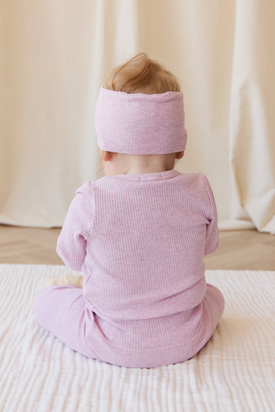 Organic Cotton Modal Cardigan - Orchid Marle Childrens Cardigan from Jamie Kay Australia