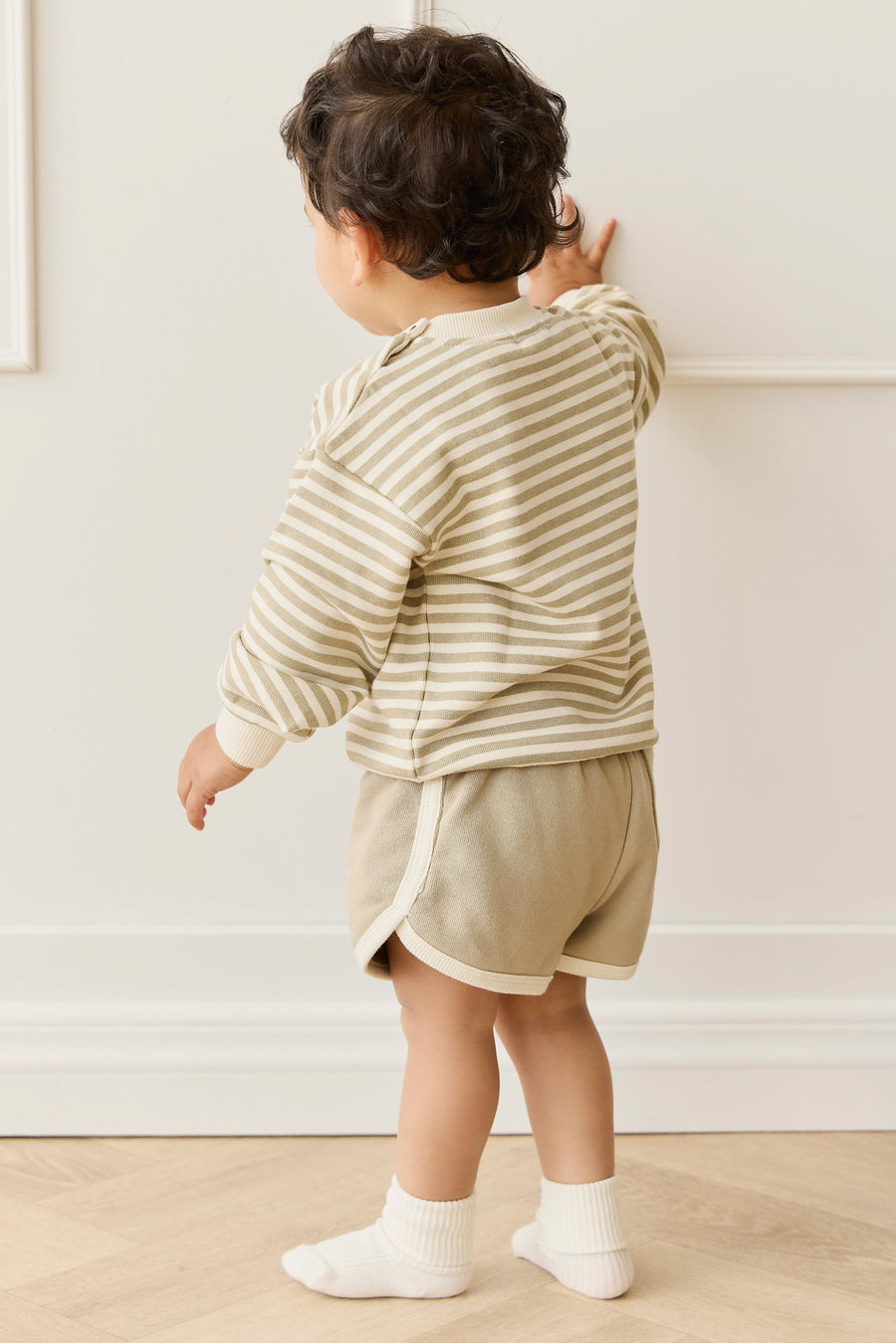 Organic Cotton Eric Short - Sandy Brown Childrens Short from Jamie Kay Australia