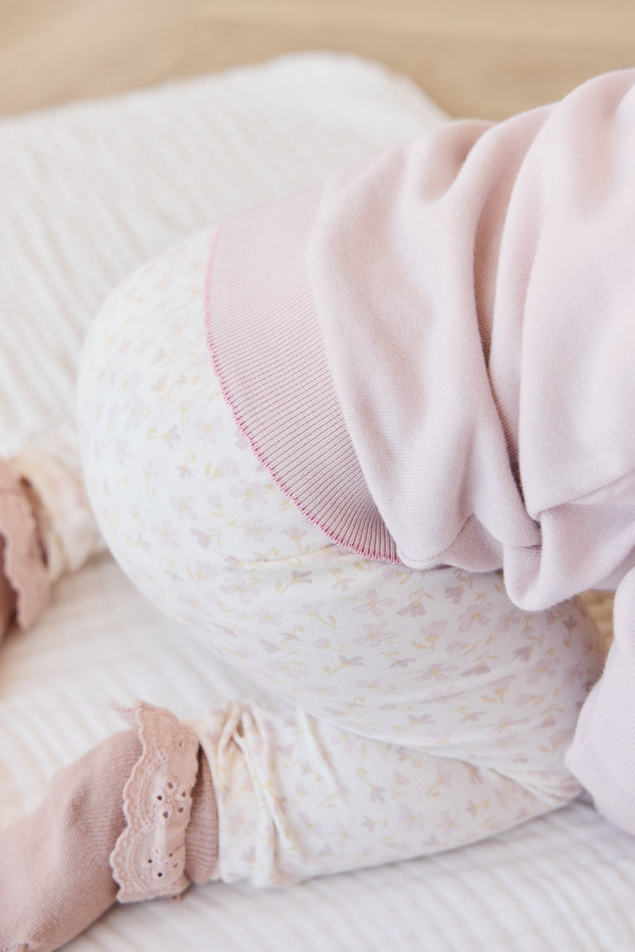 Organic Cotton Everyday Legging - Aries Mauve Childrens Legging from Jamie Kay Australia