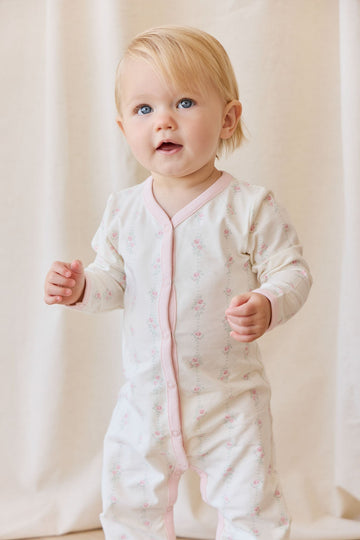 Organic Cotton Amory Onepiece - Rose Trail Childrens Pyjama from Jamie Kay Australia