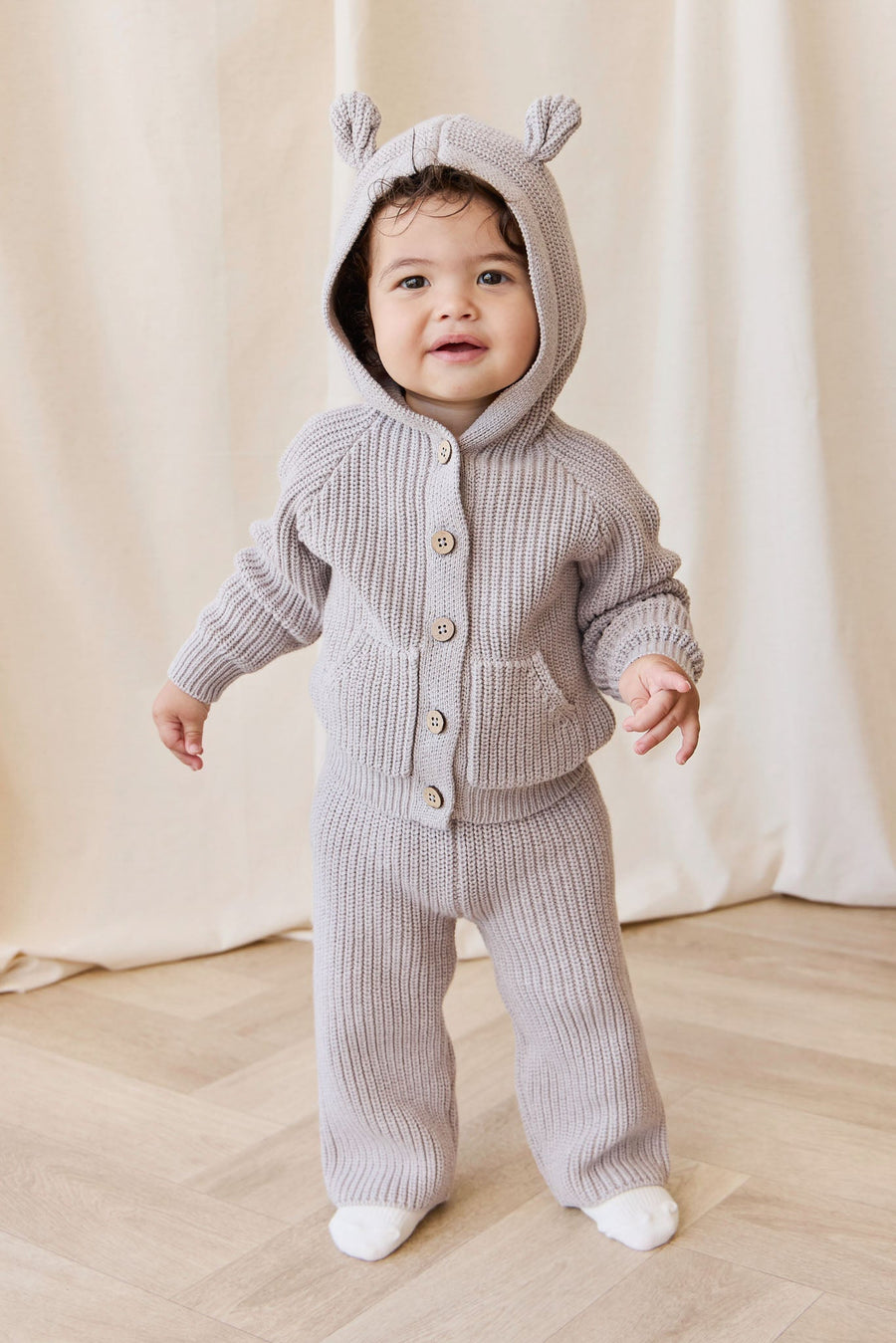 OG Morgan Knit Pant - Moleskin Marle Childrens Pant from Jamie Kay Australia