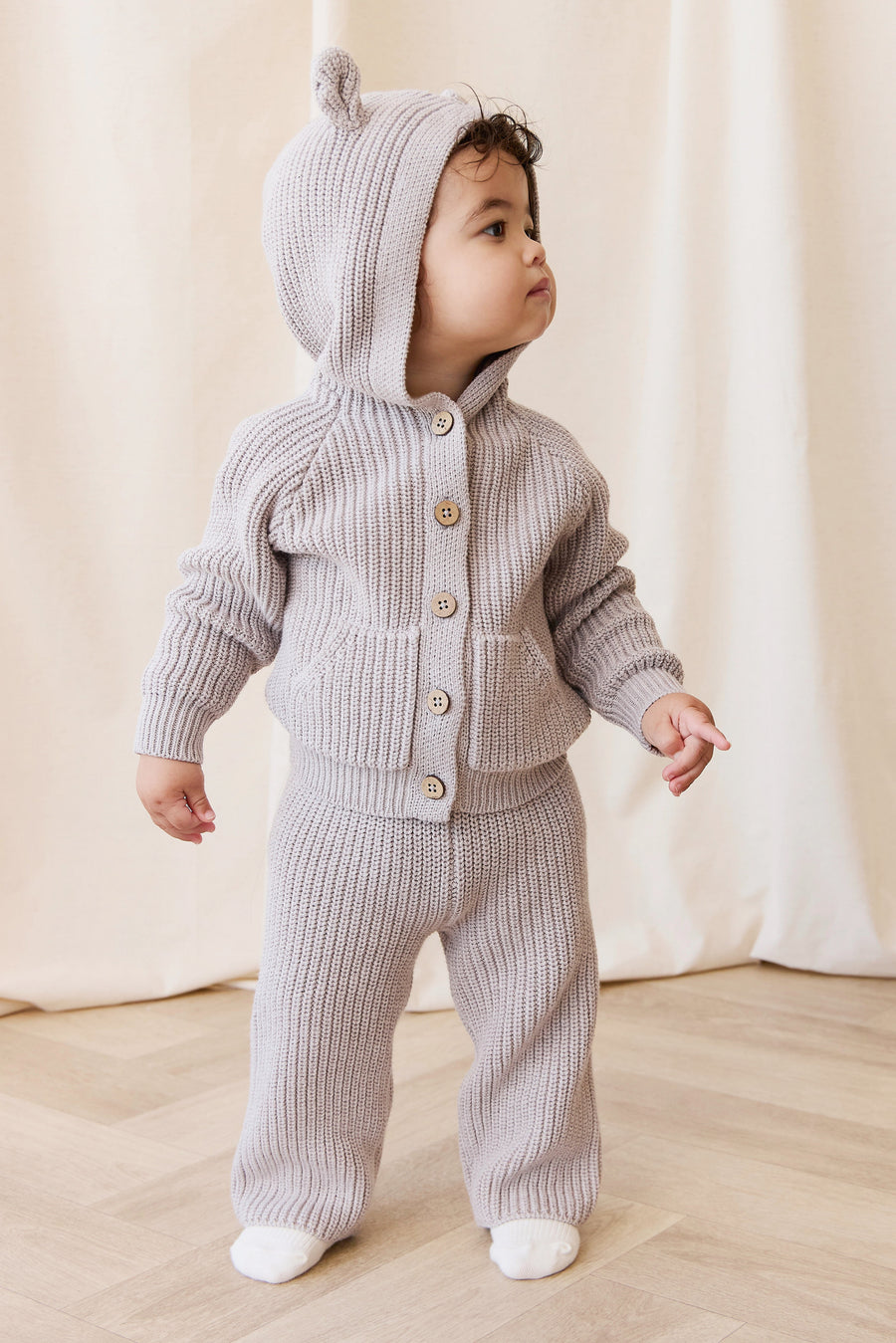 OG Morgan Knit Pant - Moleskin Marle Childrens Pant from Jamie Kay Australia