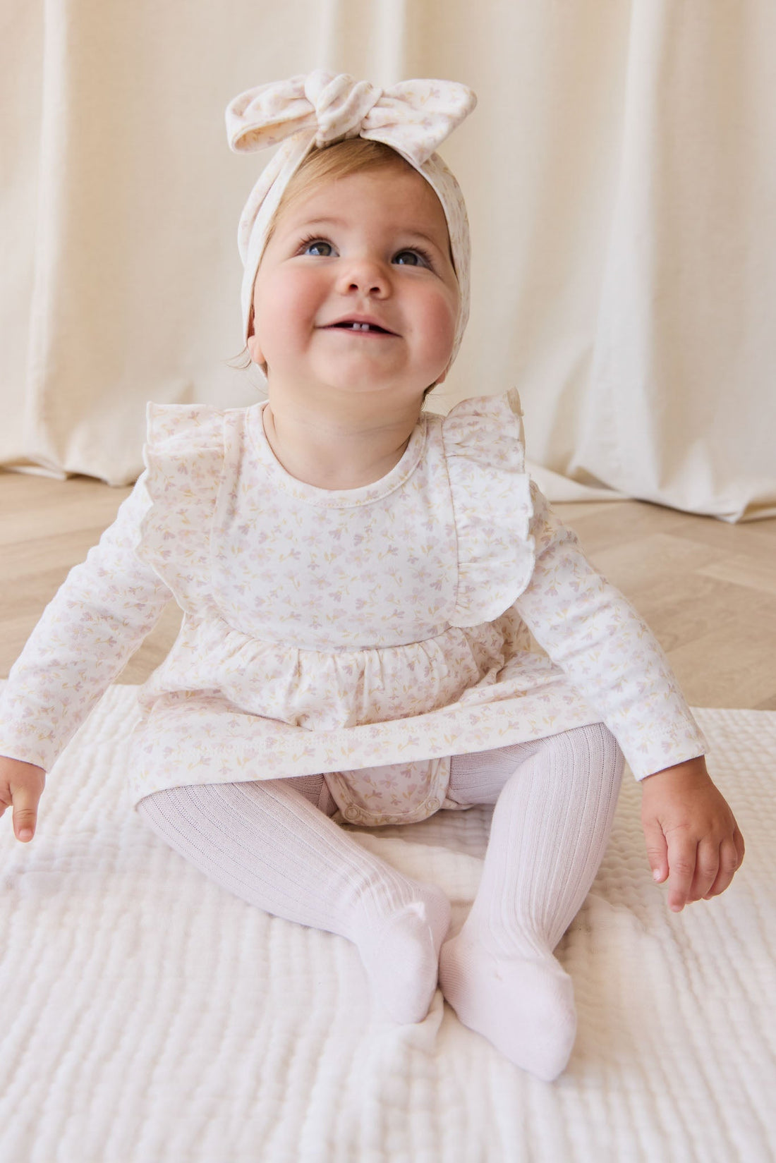 Organic Cotton Vivienne Playsuit - Aries Mauve Childrens Playsuit from Jamie Kay Australia