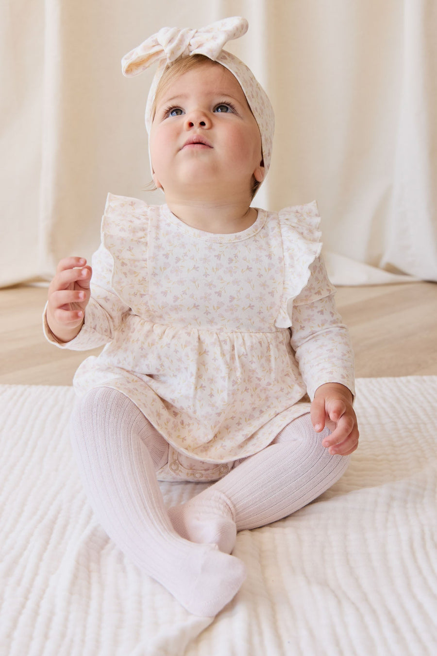 Organic Cotton Vivienne Playsuit - Aries Mauve Childrens Playsuit from Jamie Kay Australia