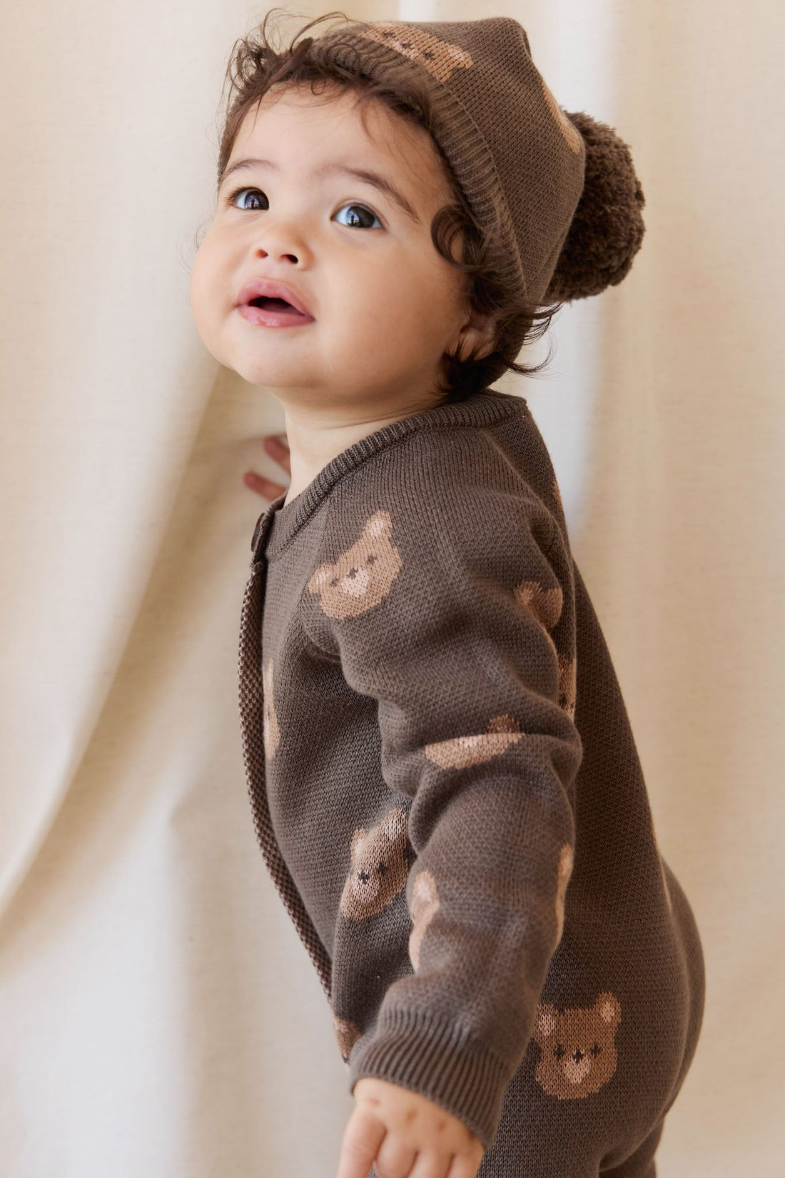 Ethan Hat - Bobbie Bear Canteen Childrens Beanie from Jamie Kay Australia