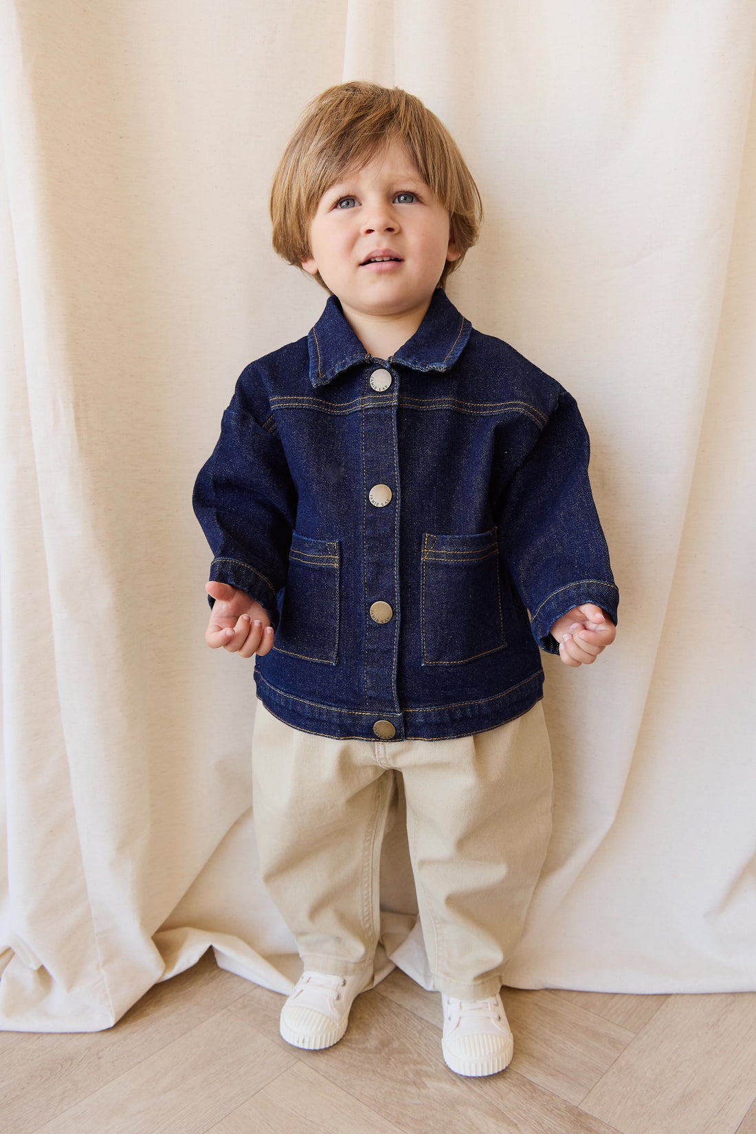 Marty Jacket - Mid Indigo Denim Childrens Pant from Jamie Kay Australia