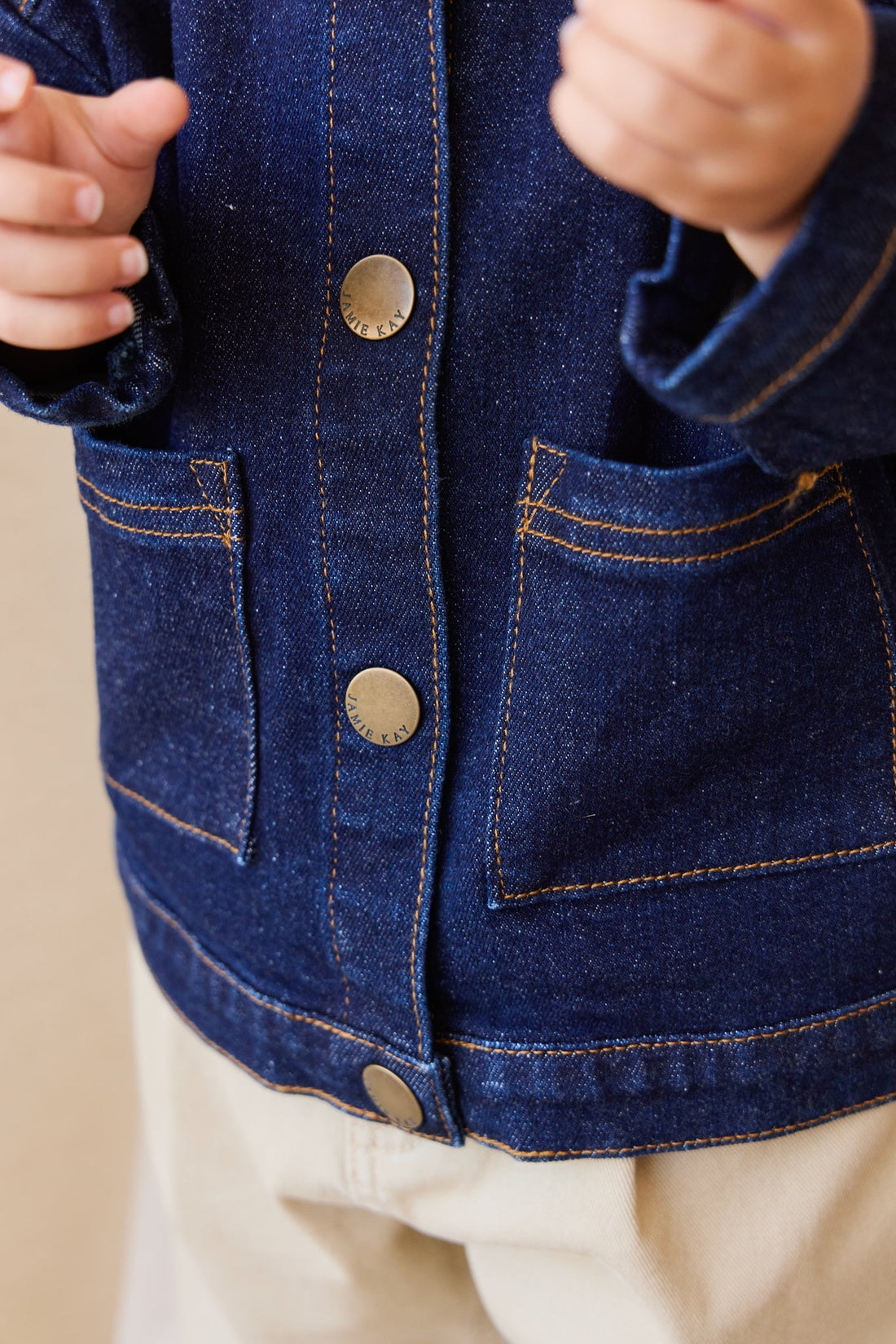 Marty Jacket - Mid Indigo Denim Childrens Pant from Jamie Kay Australia
