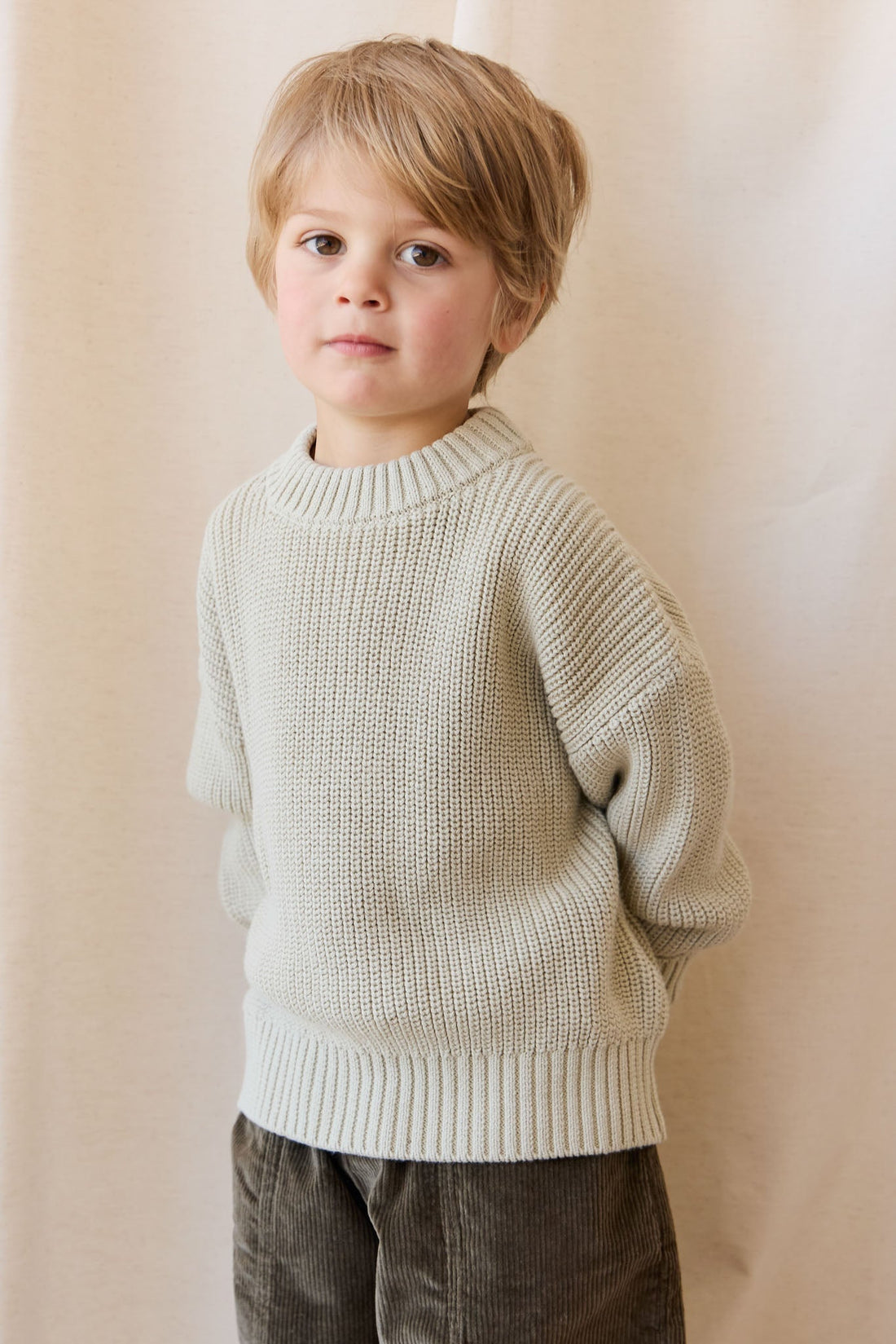 Johan Jumper - Sandy Brown Childrens Jumper from Jamie Kay Australia