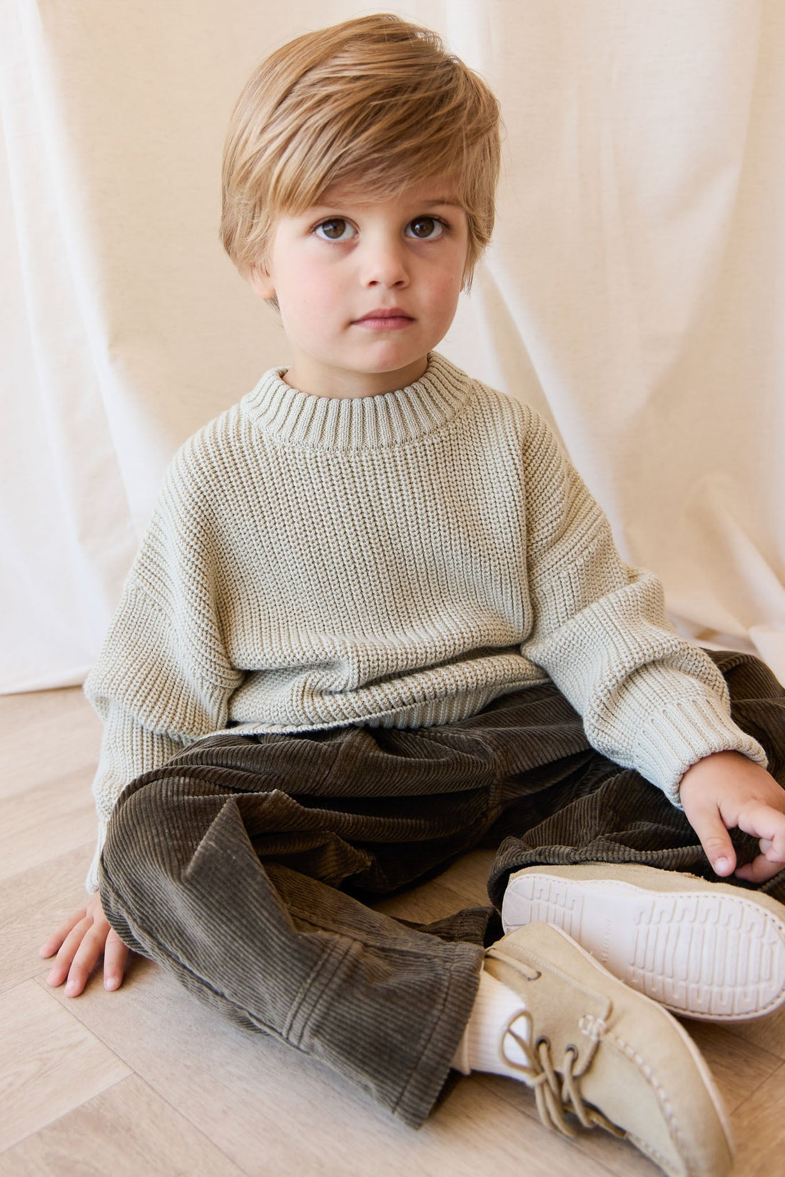 Johan Jumper - Sandy Brown Childrens Jumper from Jamie Kay Australia