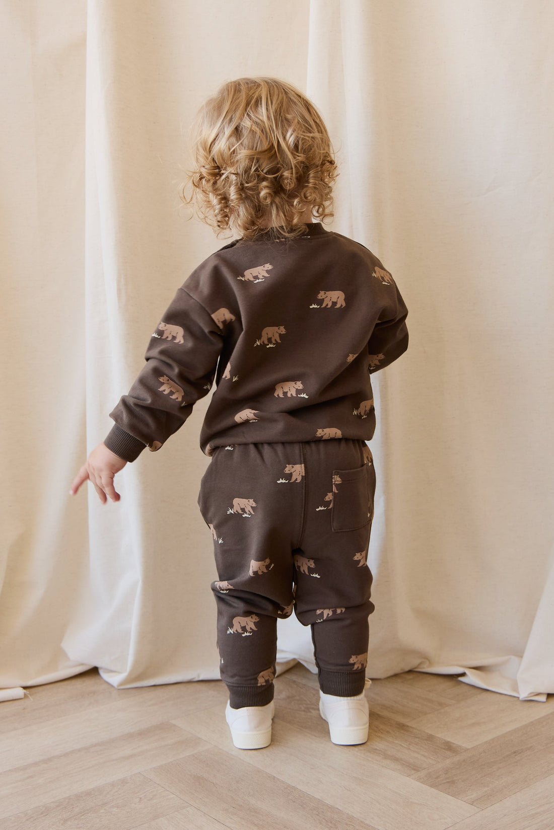 Organic Cotton Dominic Track Pant - Bear Buddies Canteen Childrens Pant from Jamie Kay Australia