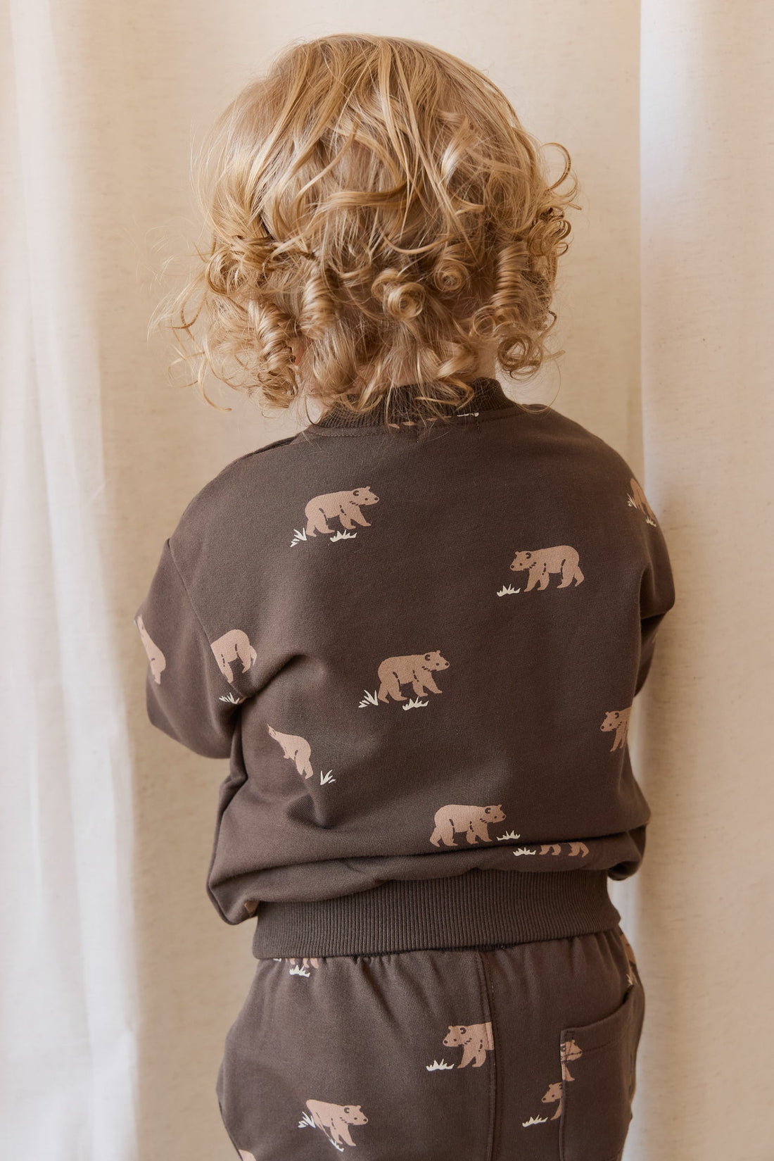 Organic Cotton Peyton Sweatshirt - Bear Buddies Canteen Childrens Top from Jamie Kay Australia