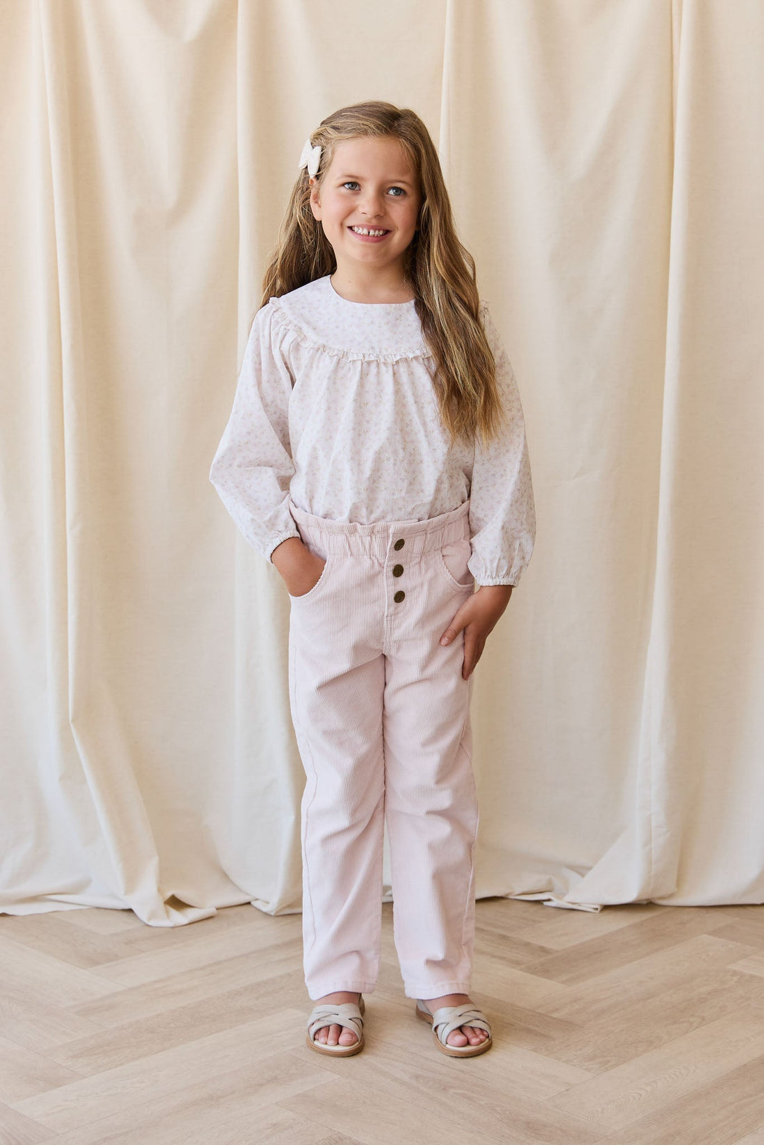 Briella Pant - Soft Misty Rose Childrens Pant from Jamie Kay Australia