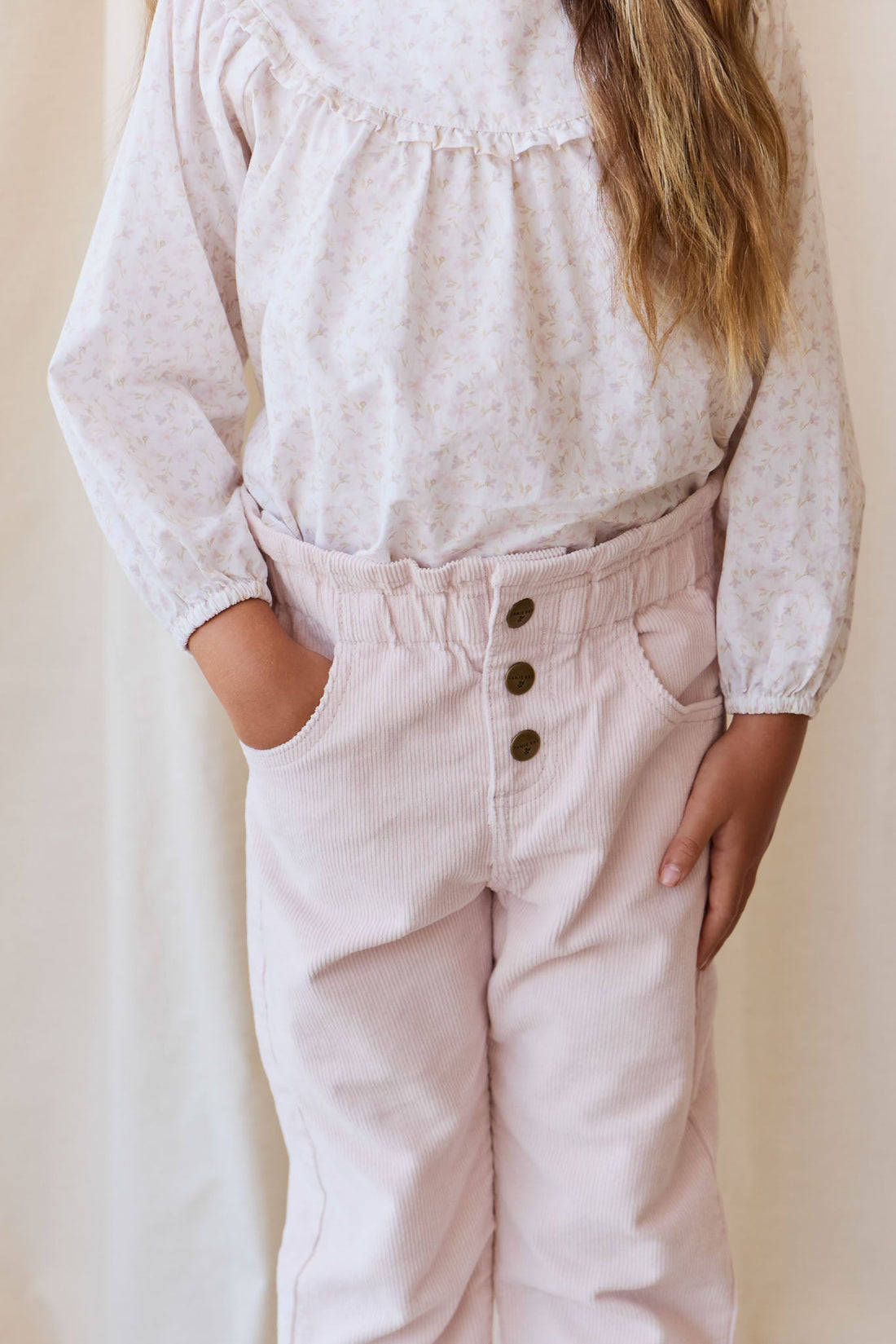Briella Pant - Soft Misty Rose Childrens Pant from Jamie Kay Australia