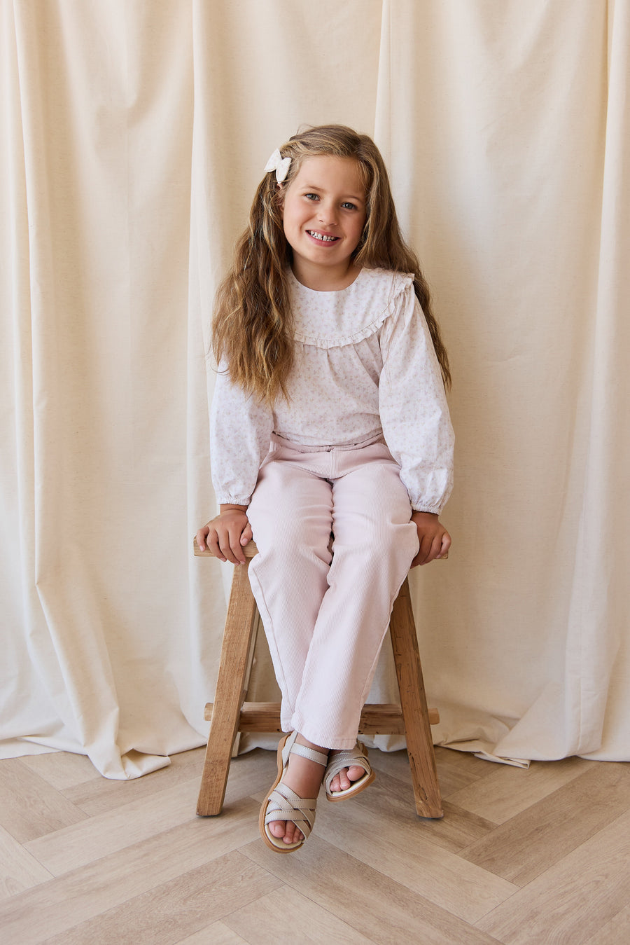 Organic Cotton Amira Blouse - Aries Mauve Childrens Top from Jamie Kay Australia