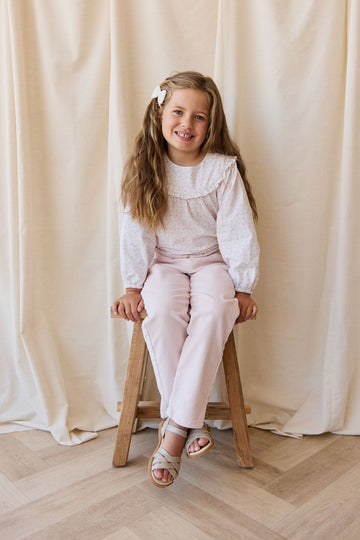 Organic Cotton Amira Blouse - Aries Mauve Childrens Top from Jamie Kay Australia