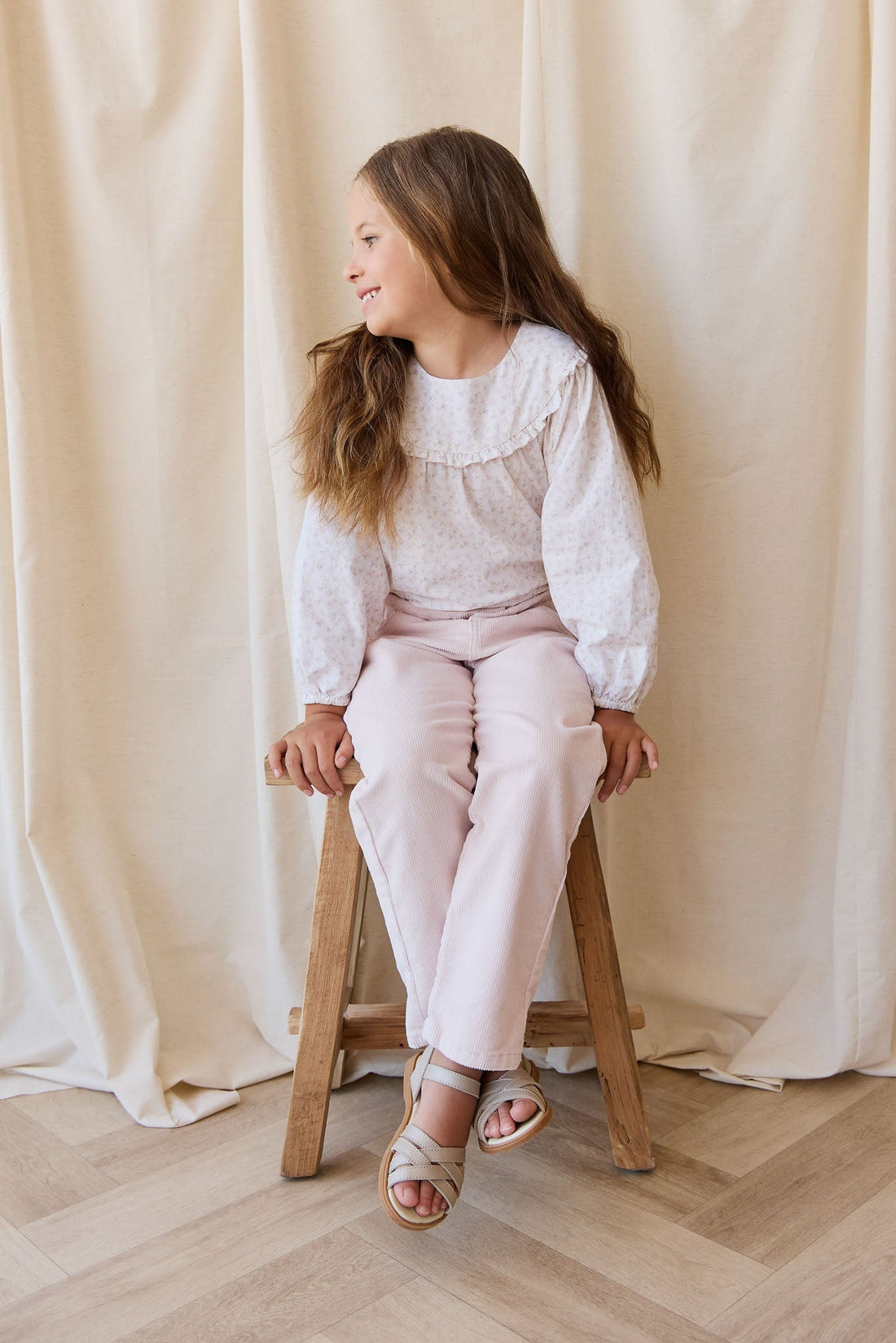 Organic Cotton Amira Blouse - Aries Mauve Childrens Top from Jamie Kay Australia