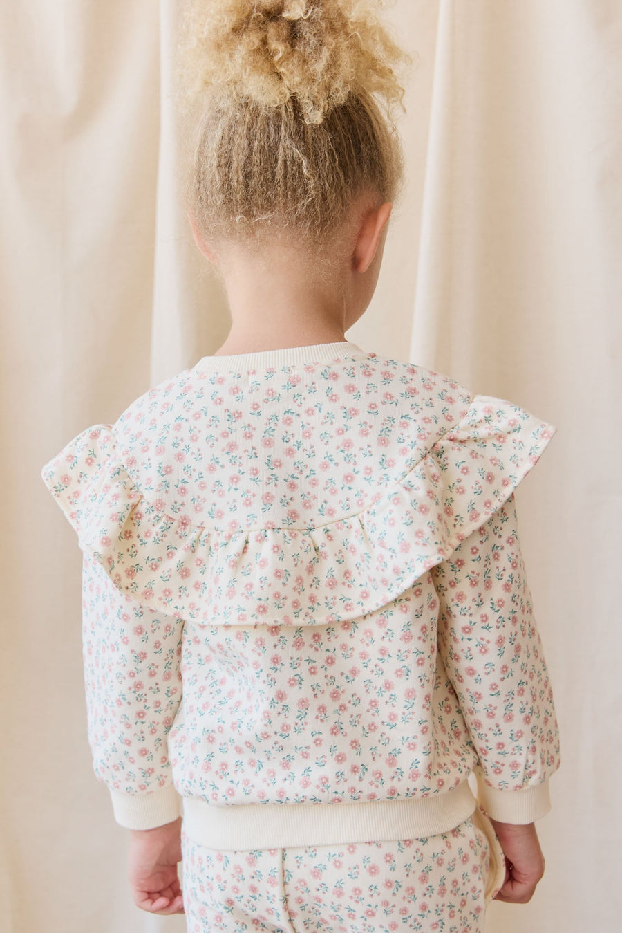 Organic Cotton Mckinley Sweatshirt - Posy Garden Pink Childrens Top from Jamie Kay Australia