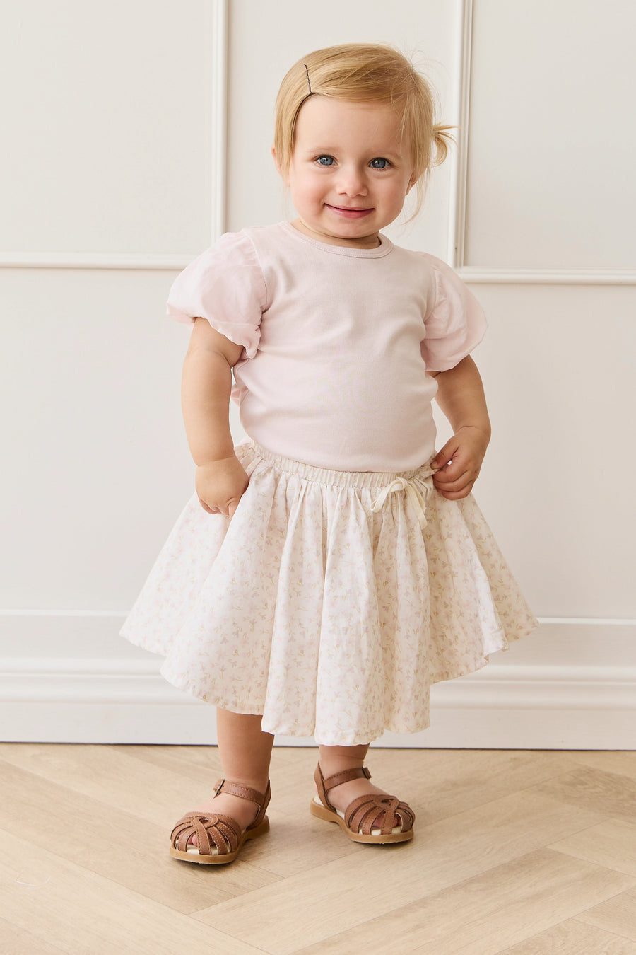 Organic Cotton Winnie Skirt - Aries Mauve Childrens Skirt from Jamie Kay Australia