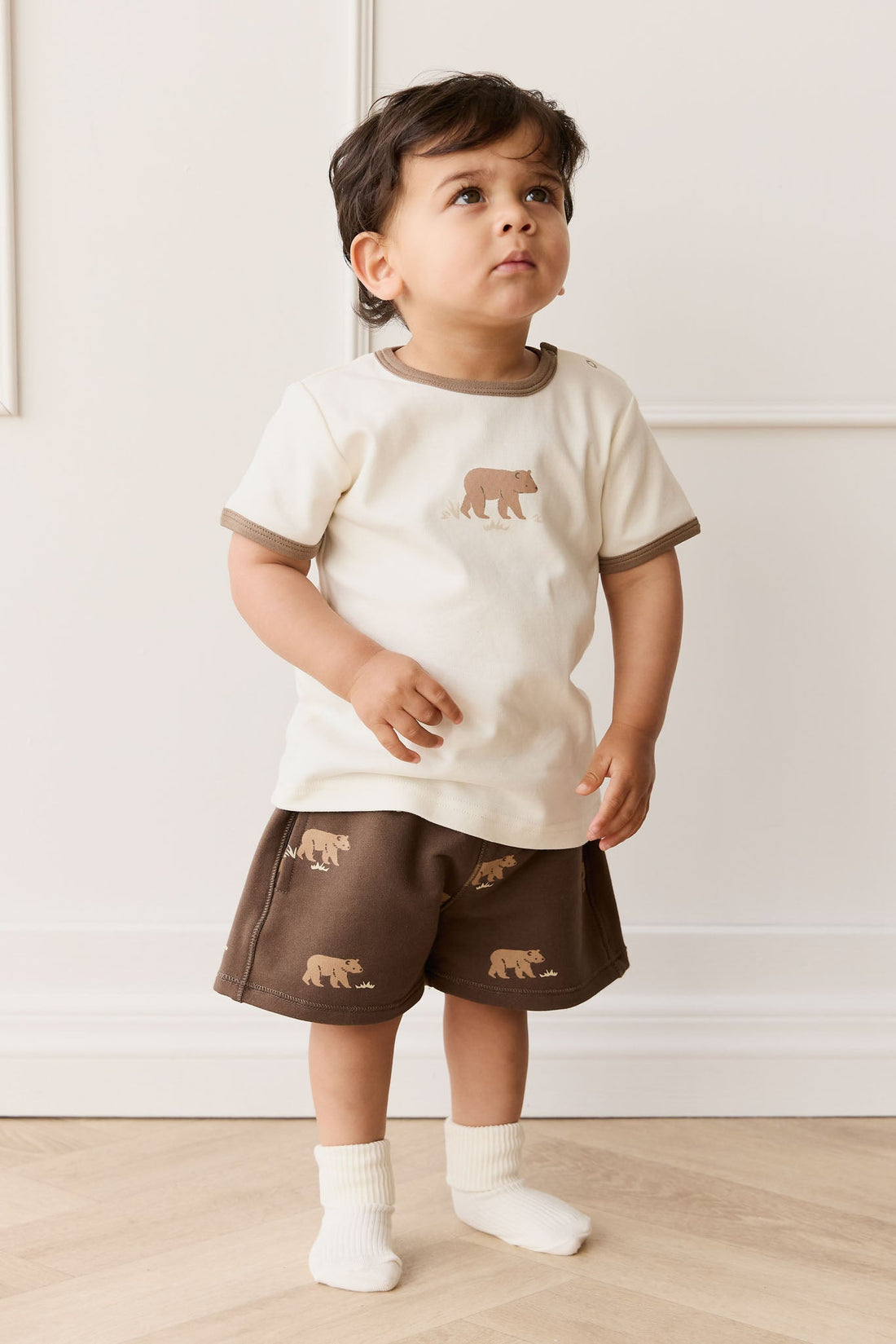 Pima Cotton Erik Tee - Buddy Bear Cloud Childrens Top from Jamie Kay Australia