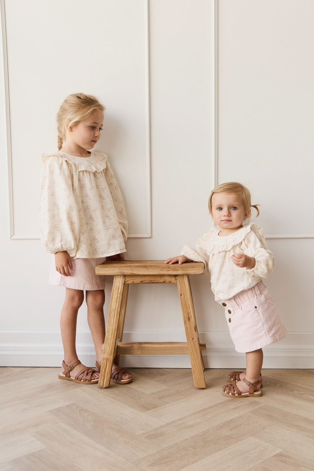 Briella Skirt - Soft Misty Rose Childrens Skirt from Jamie Kay Australia