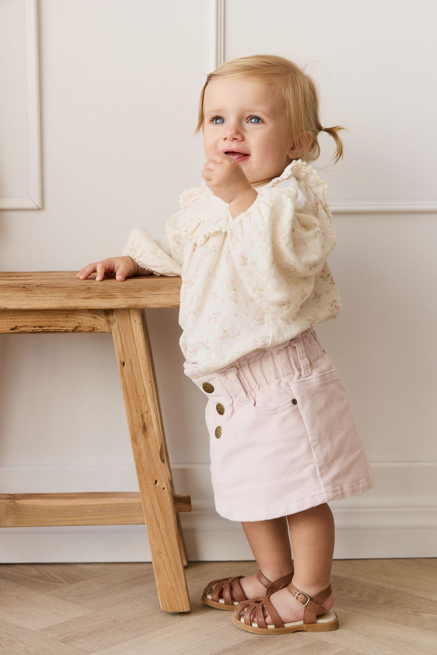 Briella Skirt - Soft Misty Rose Childrens Skirt from Jamie Kay Australia