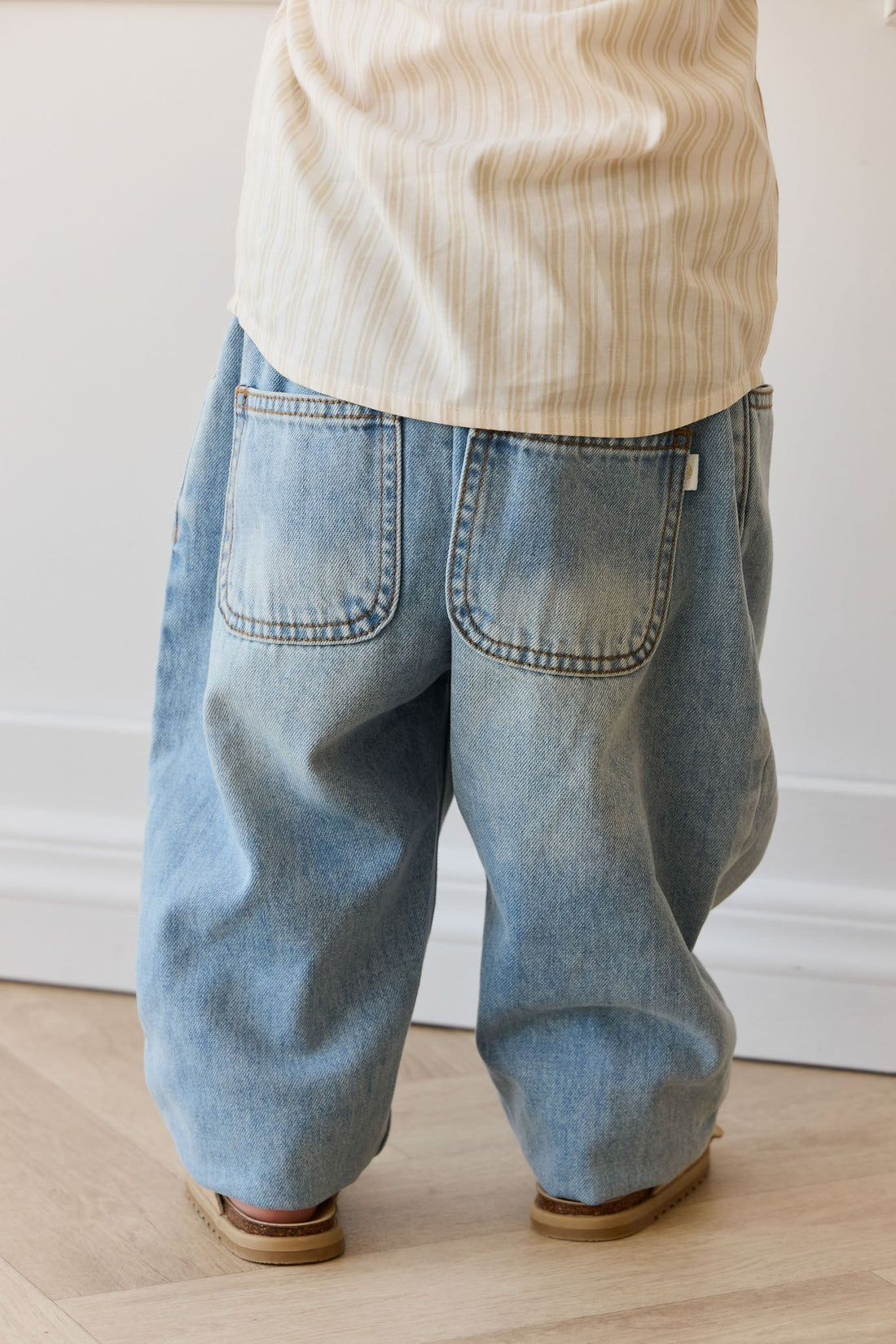 Rueben Pant - Antique Blue Childrens Pant from Jamie Kay Australia