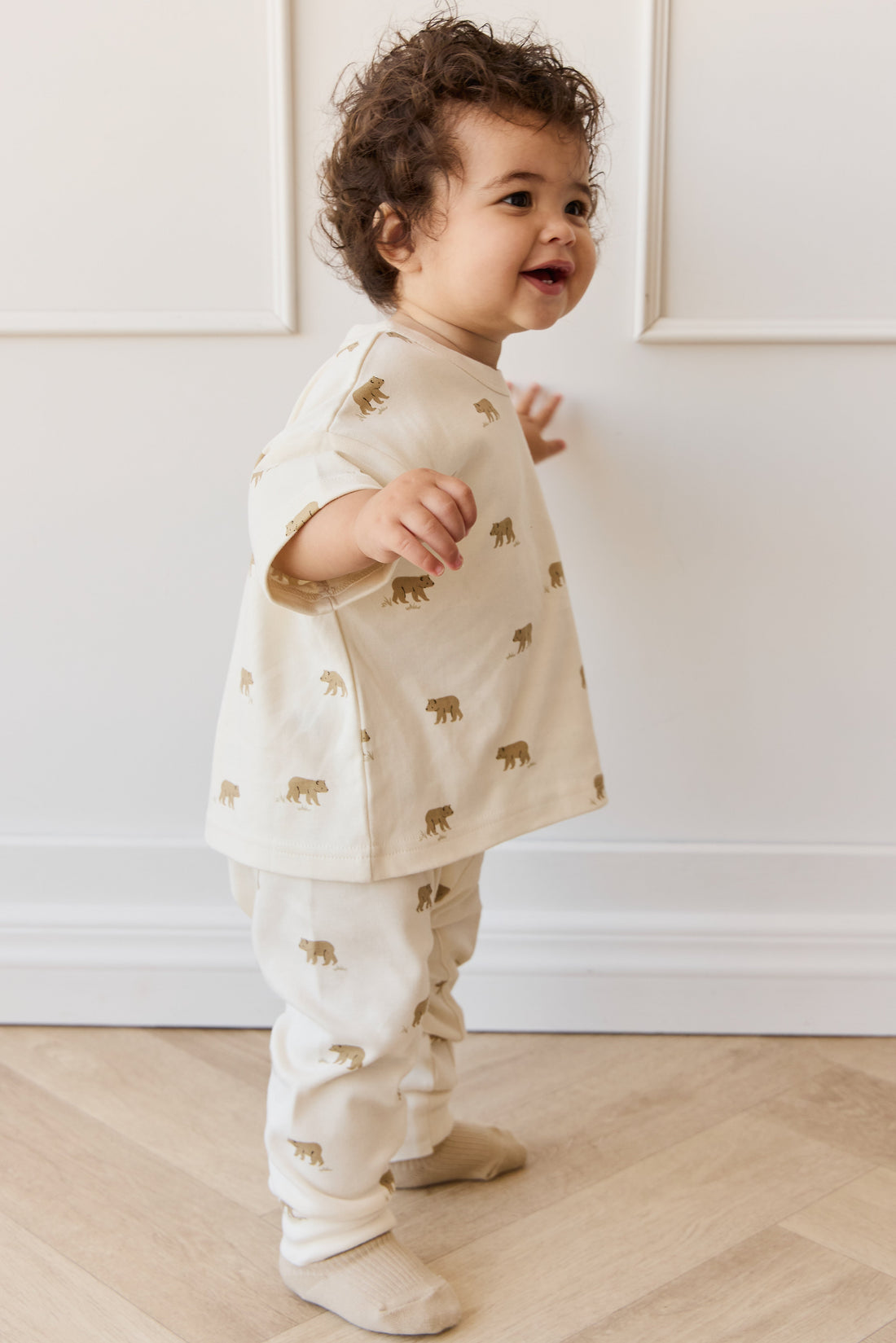 Pima Cotton Wesley Tee - Cub Walk Samoyed Childrens Top from Jamie Kay Australia