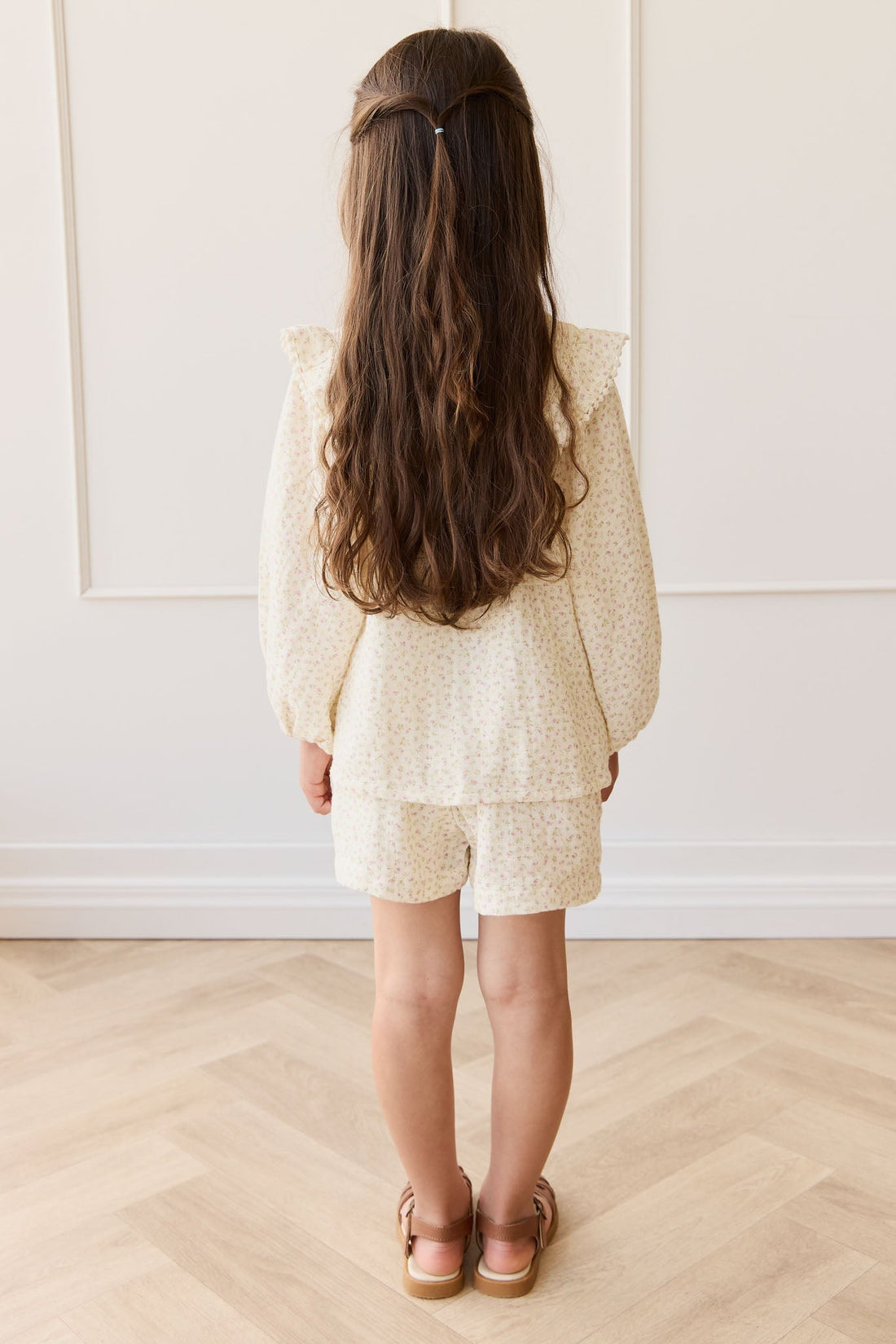 Organic Cotton Muslin Emelia Short - Pippa Pink Childrens Short from Jamie Kay Australia