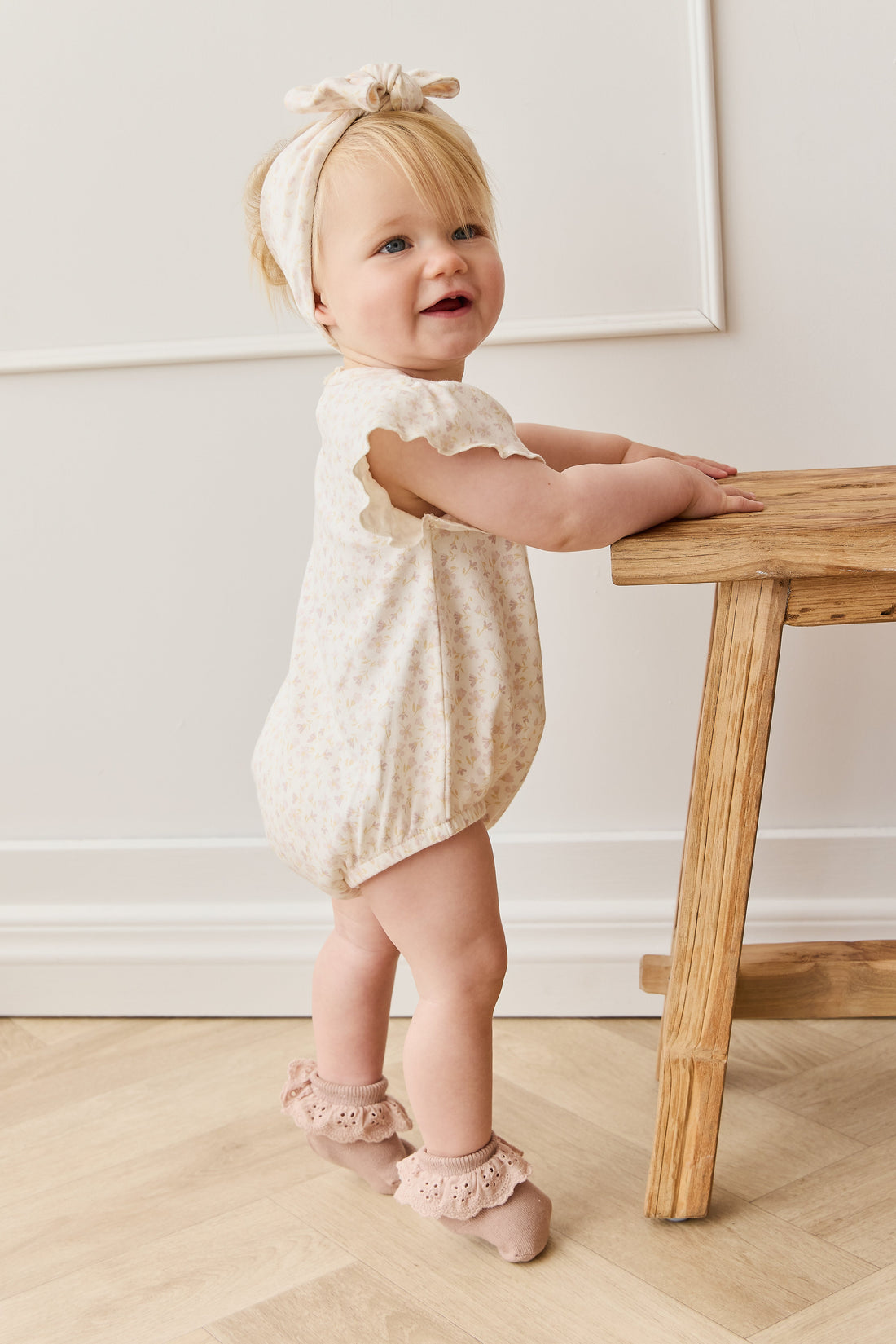 Organic Cotton Sage Onepiece - Aries Mauve Childrens Onepiece from Jamie Kay Australia