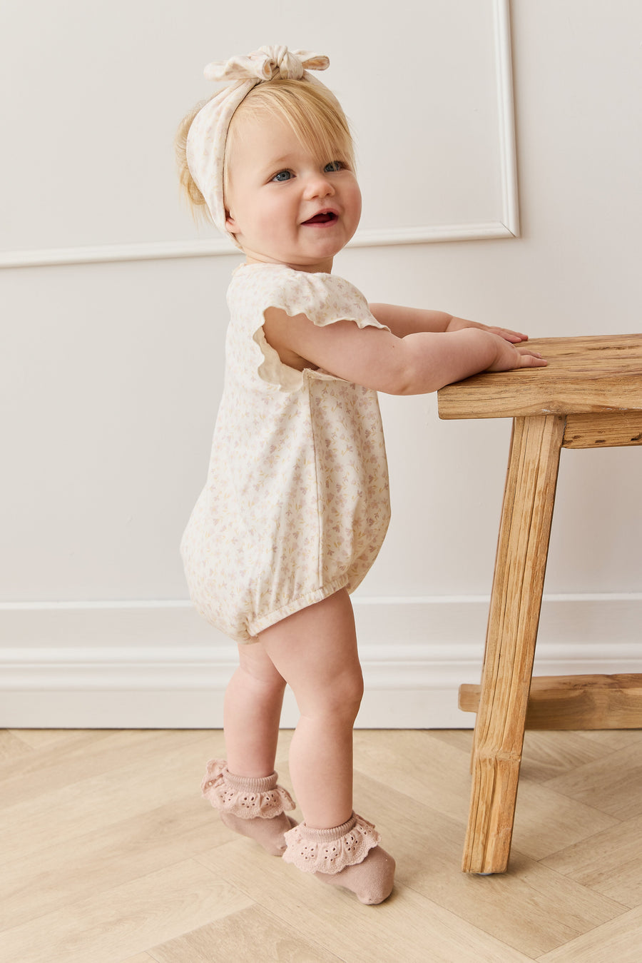 Organic Cotton Sage Onepiece - Aries Mauve Childrens Onepiece from Jamie Kay Australia