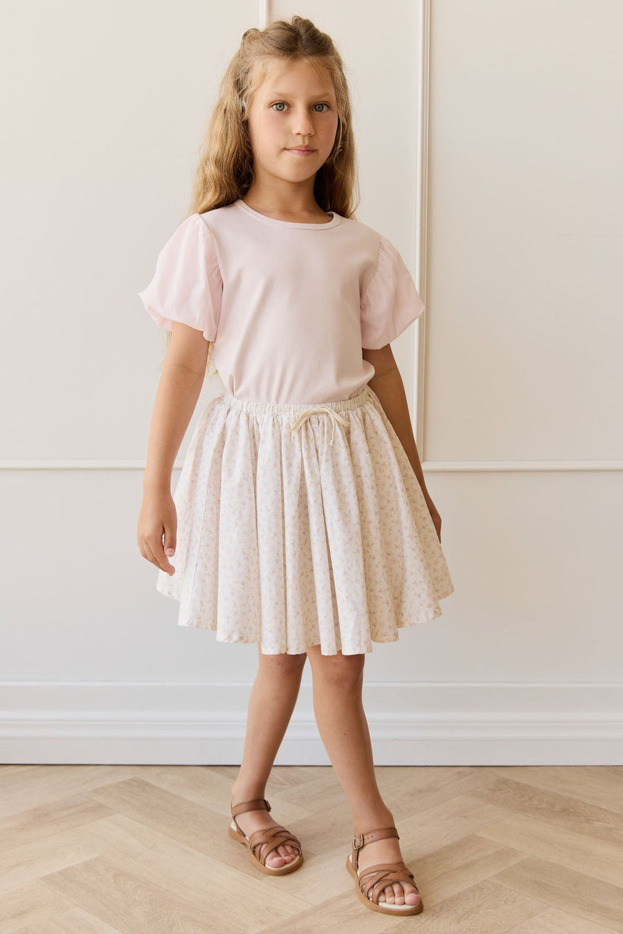 Organic Cotton Winnie Skirt - Aries Mauve Childrens Skirt from Jamie Kay Australia