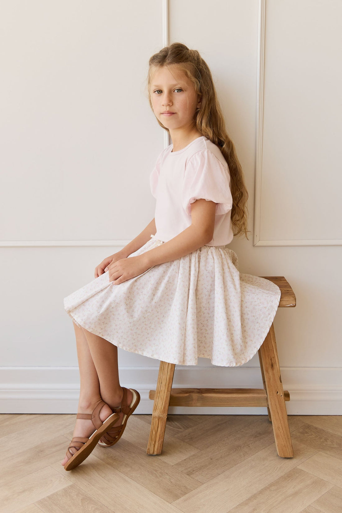 Organic Cotton Winnie Skirt - Aries Mauve Childrens Skirt from Jamie Kay Australia