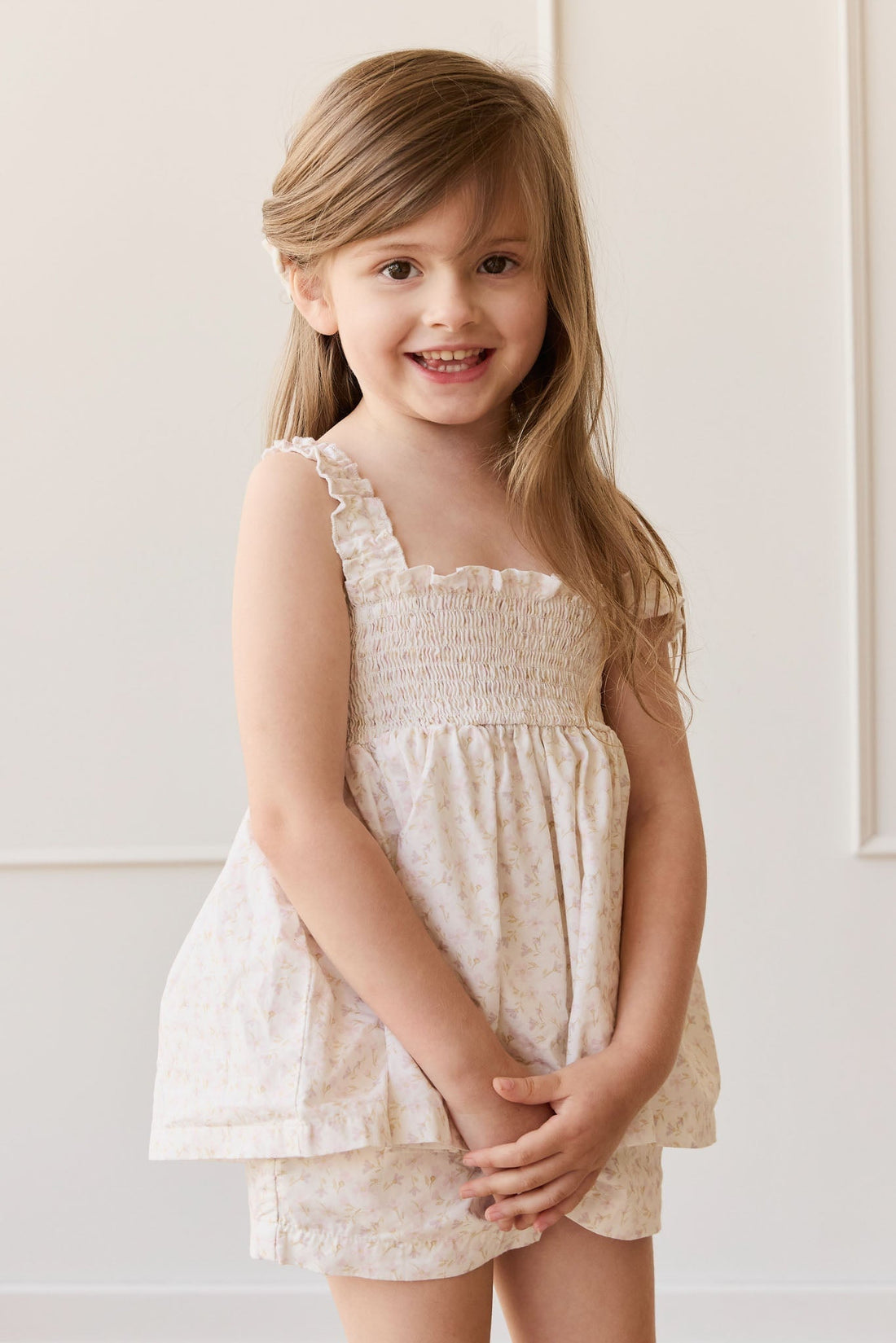 Organic Cotton Emelia Short - Aries Mauve Childrens Short from Jamie Kay Australia