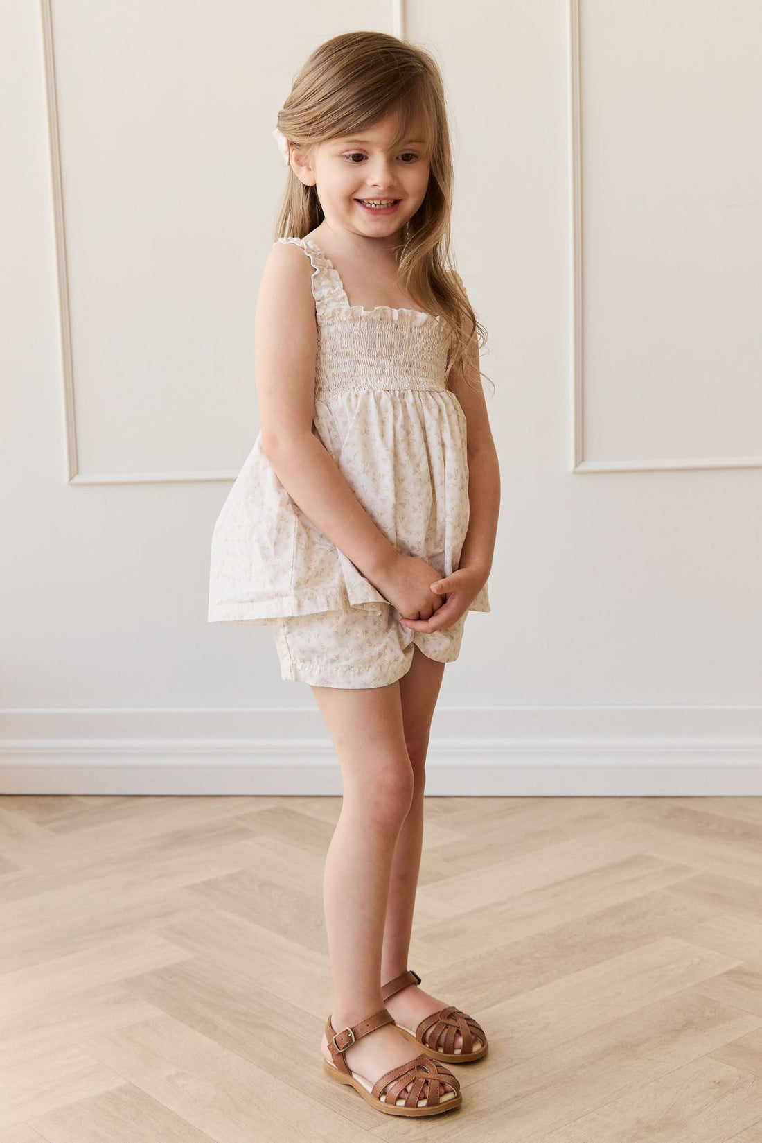Organic Cotton Emelia Short - Aries Mauve Childrens Short from Jamie Kay Australia