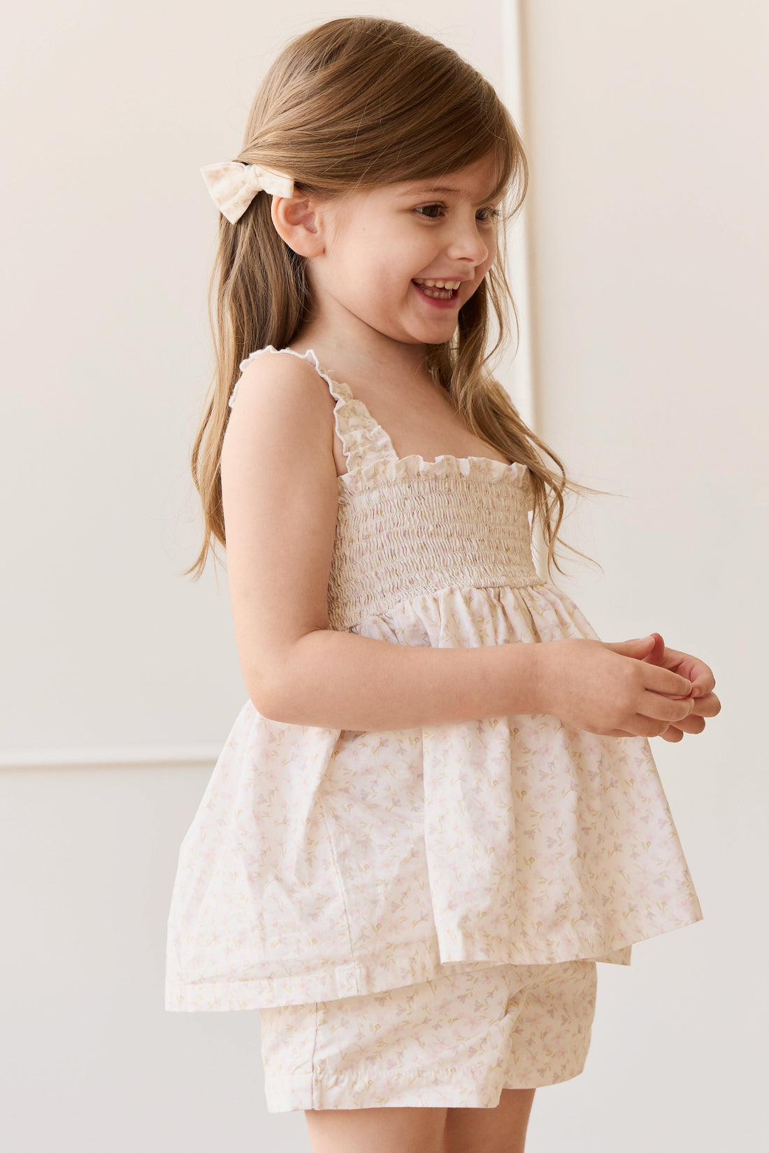 Organic Cotton Emelia Short - Aries Mauve Childrens Short from Jamie Kay Australia