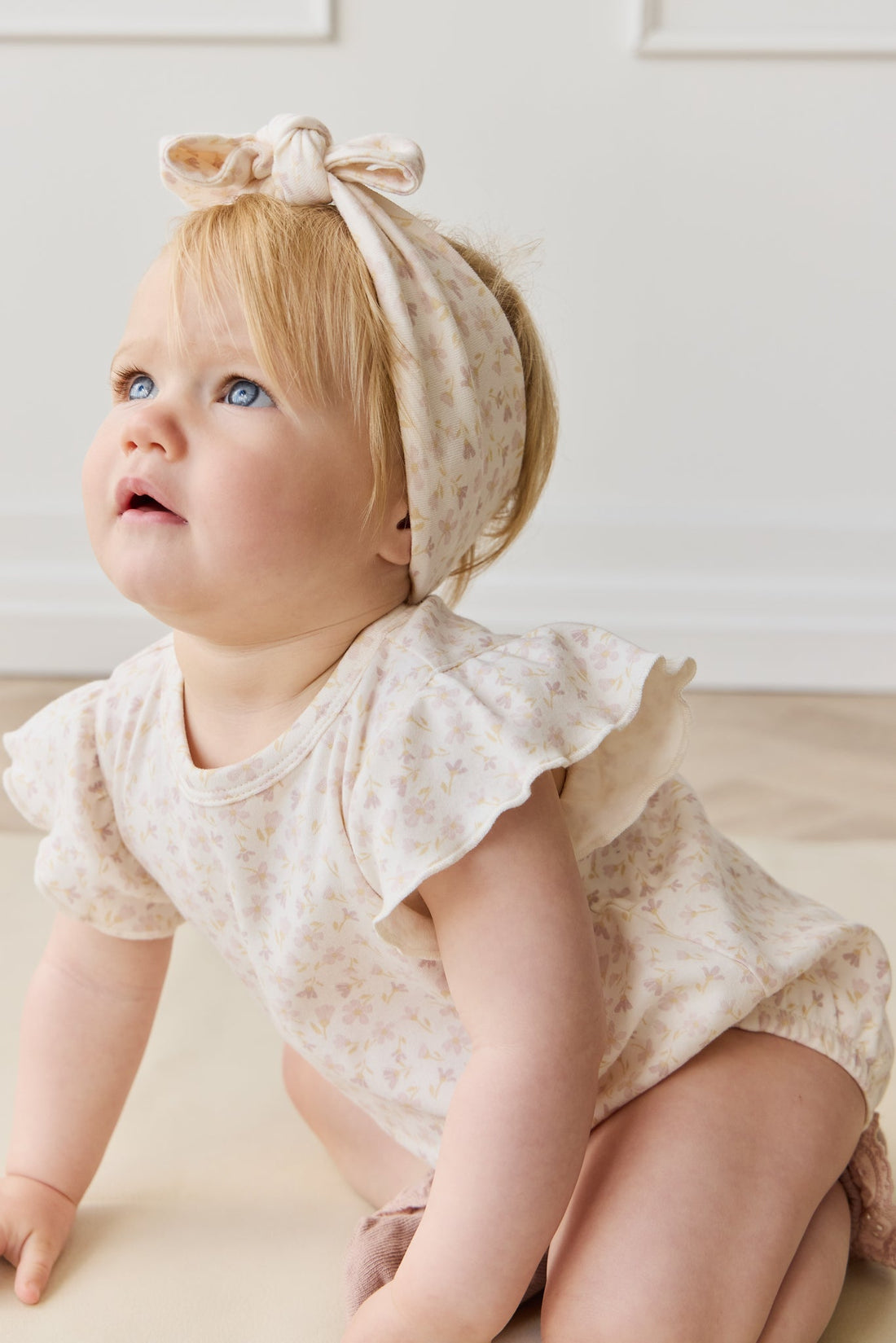 Organic Cotton Sage Onepiece - Aries Mauve Childrens Onepiece from Jamie Kay Australia