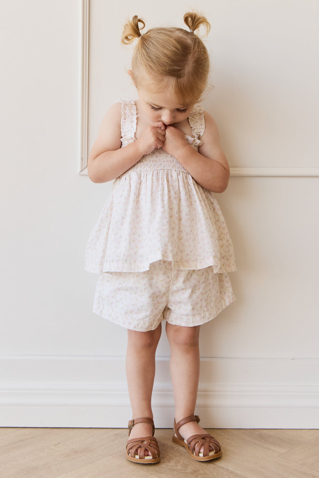 Organic Cotton Emelia Short - Aries Mauve Childrens Short from Jamie Kay Australia