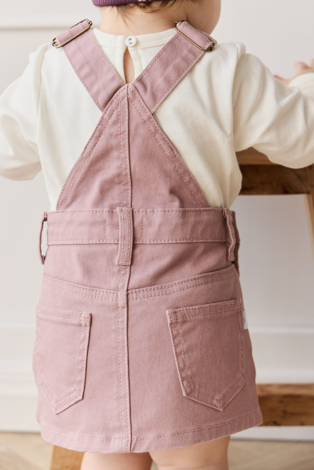 Classic Overall Dress - Dreamy Pink Childrens Overall from Jamie Kay Australia